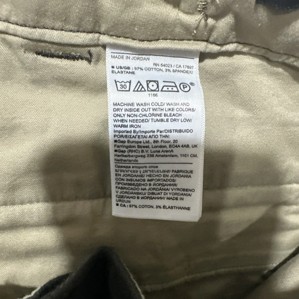 Banana Republic Traveler Moleskin Cargo Dark Charcoal Paratrooper Pants Size 38R